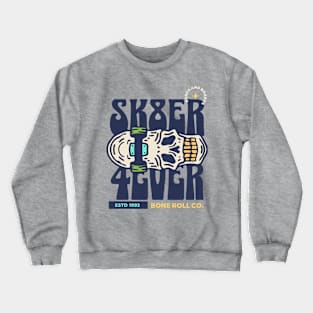 Skater Skull Crewneck Sweatshirt